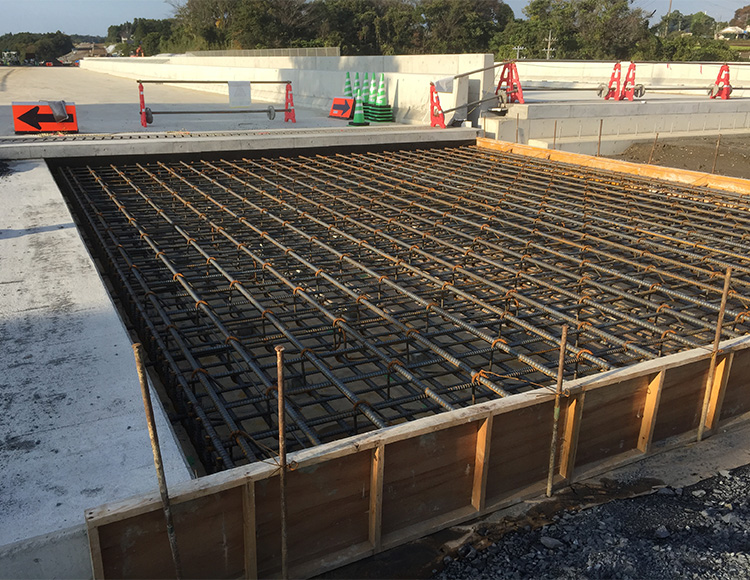 踏掛版鉄筋検査写真